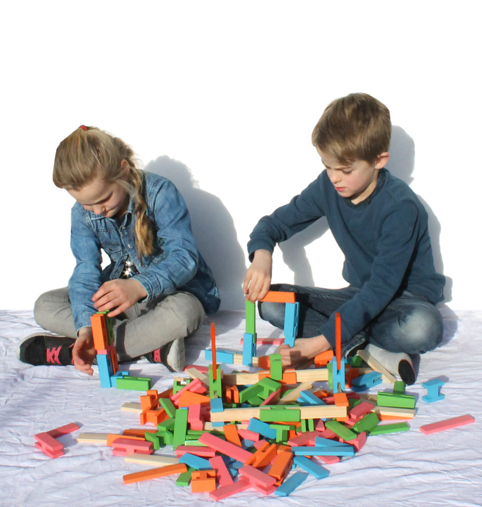 Albany Amuseren leerling Houten speelgoed blokken – LUCO
